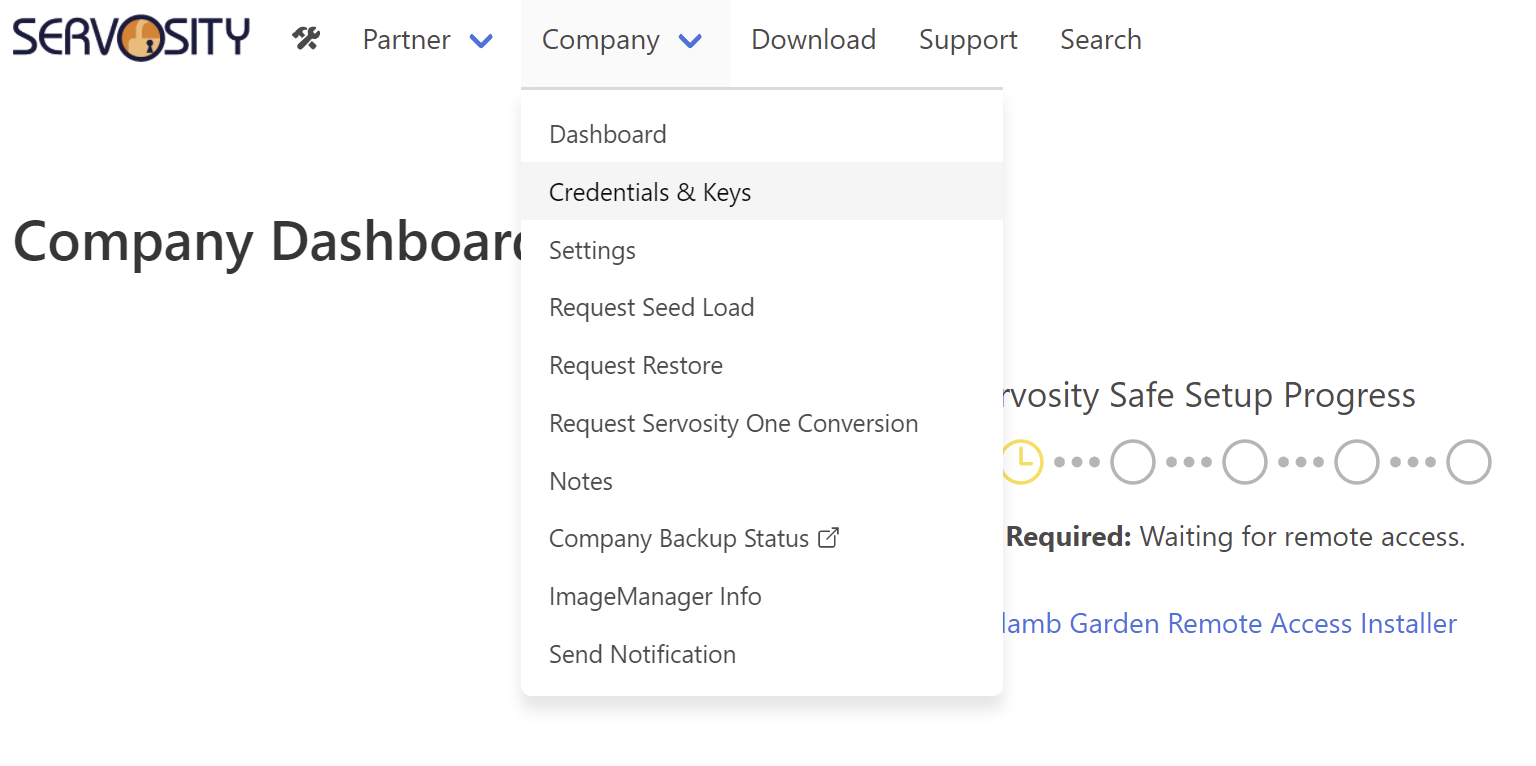 Getting Started with Servosity Safe